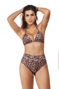 Biquini Cortininha Hotpants Animal Print