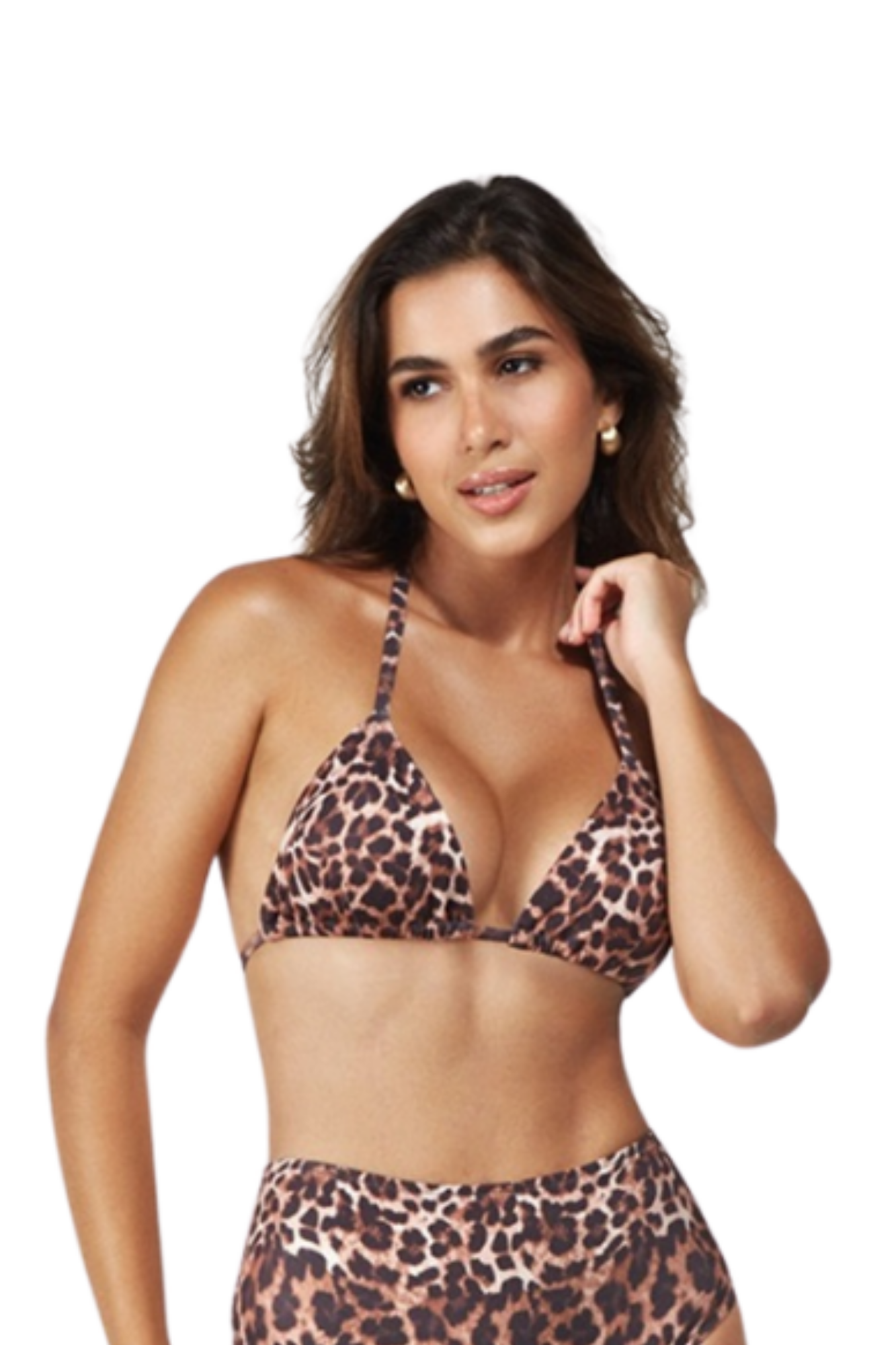 Biquini Cortininha Hotpants Animal Print