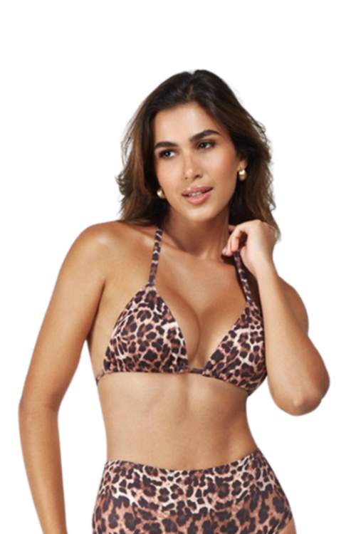Biquini Cortininha Hotpants Animal Print