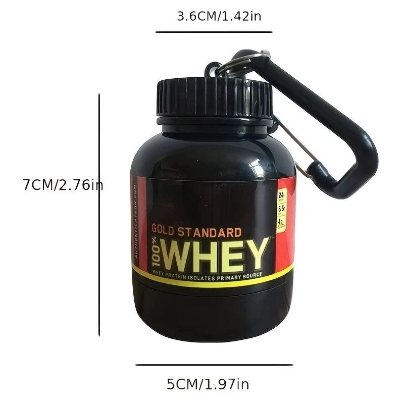 Garrafinha De Água + Chaveiro Pote de Whey Protein