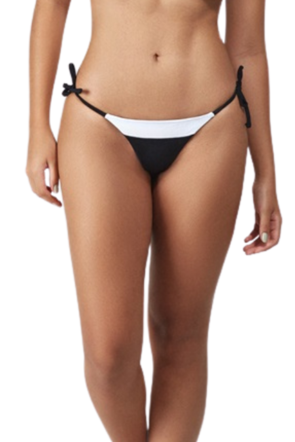 Biquini S P&B, Top Triângulo com Bojo REmovível, Calcinha Fio Dental com amarraç