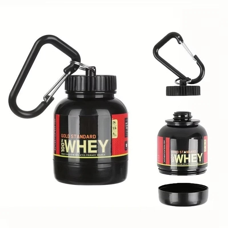Garrafinha De Água + Chaveiro Pote de Whey Protein