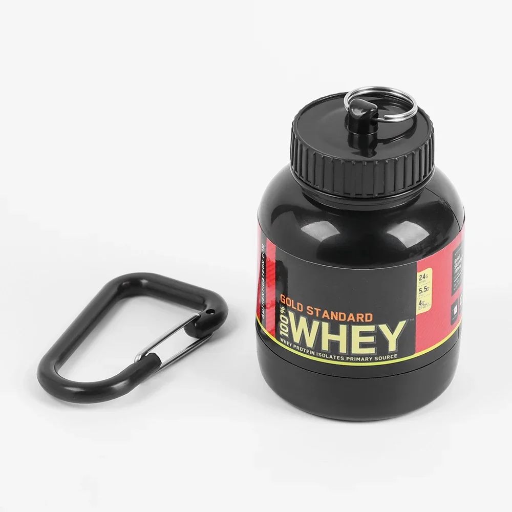 Garrafinha De Água + Chaveiro Pote de Whey Protein