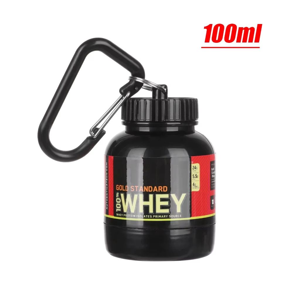 Garrafinha De Água + Chaveiro Pote de Whey Protein
