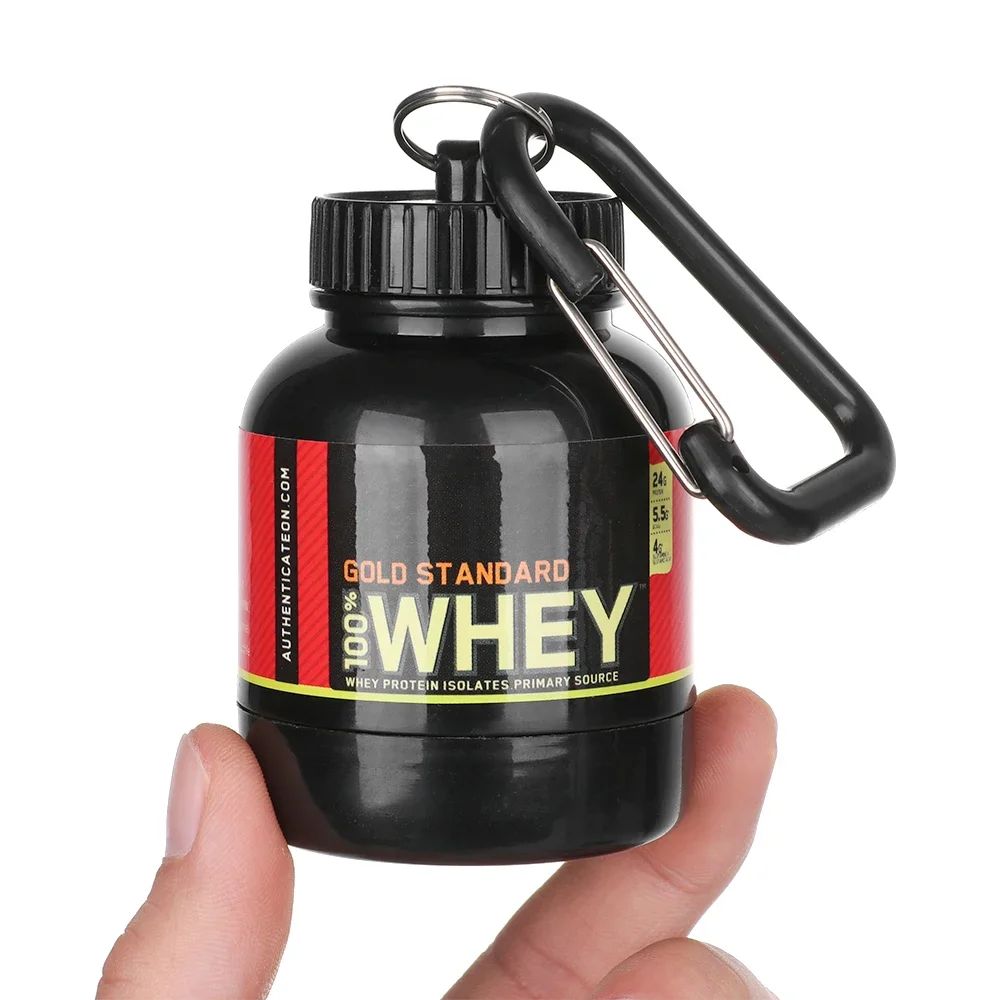 Garrafinha De Água + Chaveiro Pote de Whey Protein