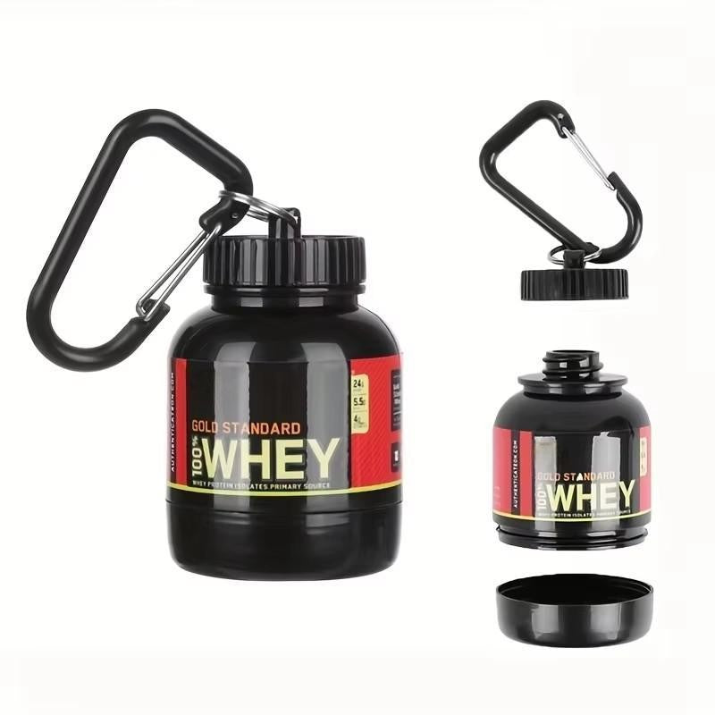 Garrafinha De Água + Chaveiro Pote de Whey Protein
