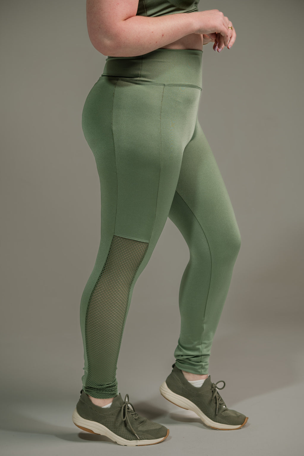 Calça Feminina com Tela Lateral