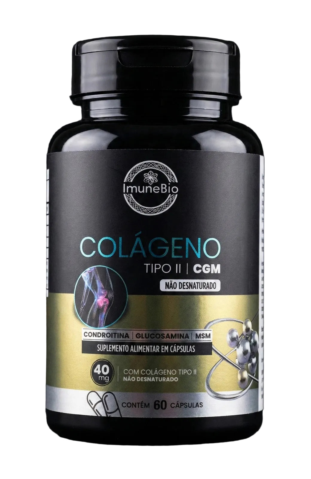 Colágeno Tipo 2 CGM + Glucosamina + Condroitina + MSM 60 Caps; Premium (1)