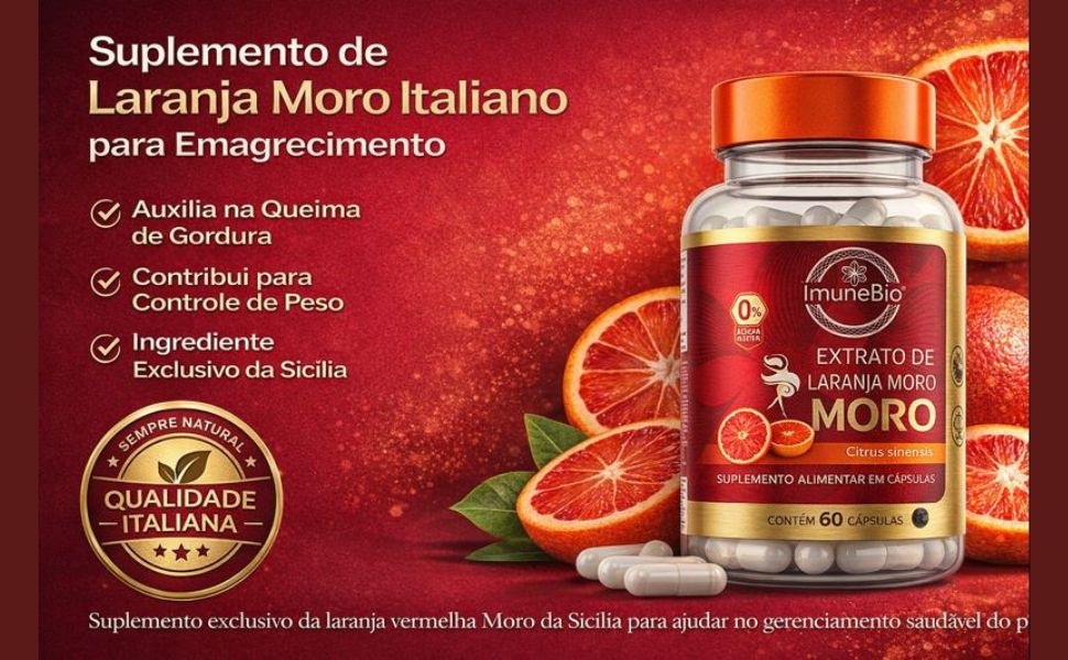 Suplemento Extrato de Laranja Moro Morosil- 540 Mg + Antocianinas 60 Caps