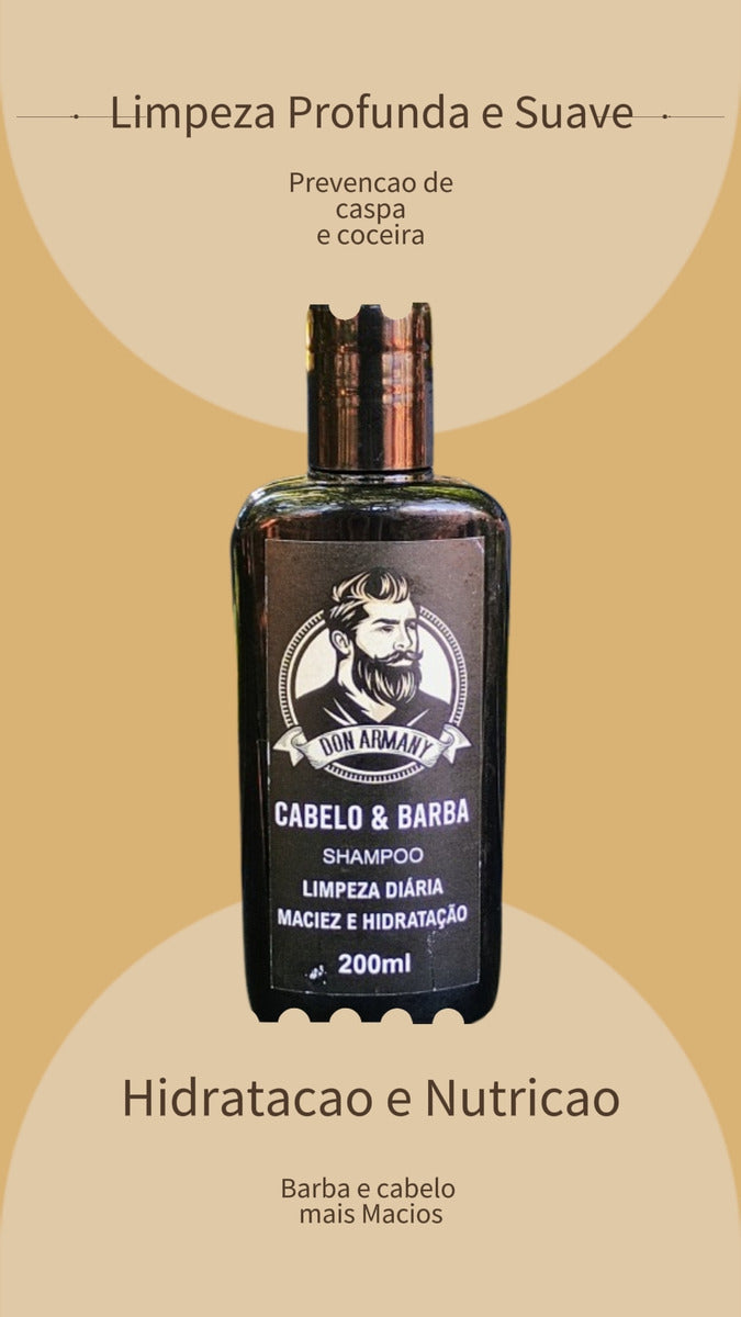 Kit Don Armany Para Barba  Shampoo, Balm E Óleo Milion