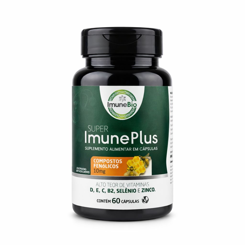 Suplemento Super Imune Plus 490 mg - 10 mg de Própolis + Vitaminas e Minerais Es